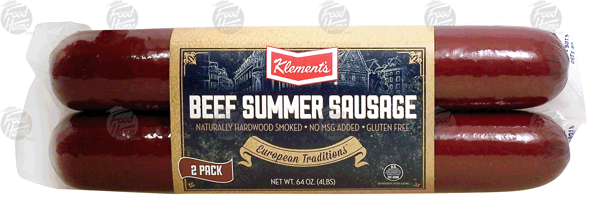 Klement's European Traditions beef summer sausage, 2-pack Full-Size Picture